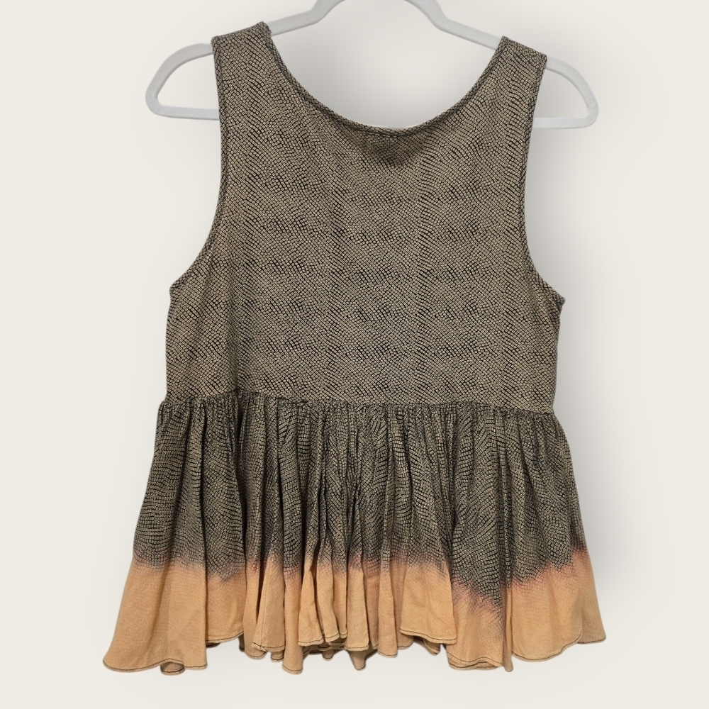 Anthropologie Akemi + Kin Anaphora Tank Top Blouse Size S Beaded Sequined Peplum - Picture 8 of 9